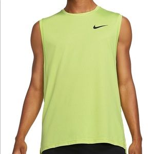 Nike Pro Combat Neon Yellow Tank Top